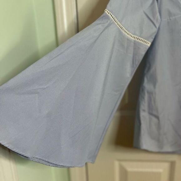 NWT Philosophy Top. Light blue. Bell Sleeves. Large. - Picture 3 of 5